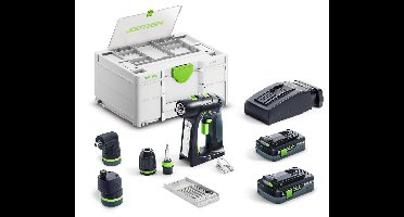 Festool C 18 HPC 4,0 I-Set Accu Schroefboormachine 18V 4.0Ah in Systainer - 577617
