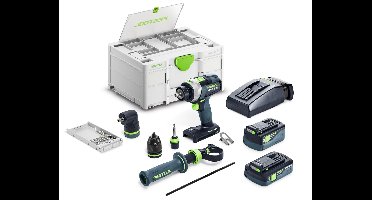 Festool TPC 18/4 4,0/5,0 I-Set QUADRIVE Accu klop-/schroefboormachine 18V 4.0/5.0Ah in Systainer - 577621