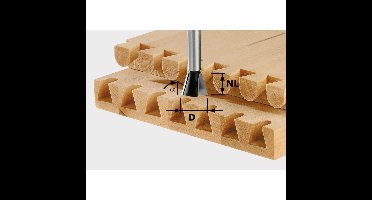 Festool HS S8 D20/17/15° Zwaluwstaartfrees - 490995