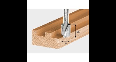 Festool HS Spi S8 D6/21 Spiraalgroeffrezen - 490944