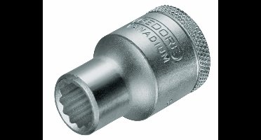Gedore D 19 18 Doppen kort 1/2' 12-kant UD-Profiel 18mm - 6134280