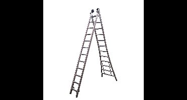 Little Jumbo Reformladder SuperPRO uitgebogen bomen blank - 2x9 sporten - 1250300209