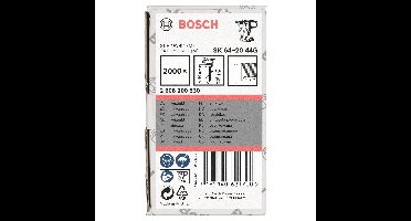 Bosch Professional Afwerknagel verzinkt 44mm 20° 16Ga VE=2000 - 2608200530