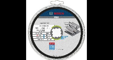 Bosch Professional X-LOCK Doorslijpschijven PRO Stainless Steel and Metal 125x22,23mm VE=10 - 2608619267