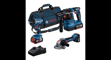 Bosch Professional Accu combiset 3-delig 18V 4.0Ah in tas - 0615A5007L