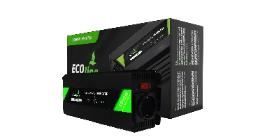 EcoLine 12V naar 230V Omvormer - 1000W Continu / 2000W Piek - Zuivere Sinusgolf - Spanningsomvormer voor Auto, Camper en Caravan