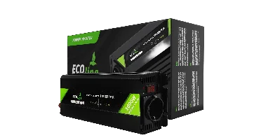 EcoLine 24V naar 230V Omvormer - 1000W Continu / 2000W Piek - Zuivere Sinusgolf - Spanningsomvormer voor Auto, Camper en Caravan