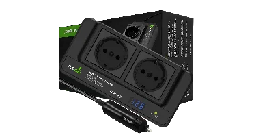 EcoLine - Auto Omvormer 12V Naar 220V/230V - 200W Autolader - stopcontact voor in de auto met 4x USB - splitter