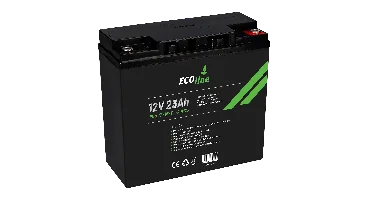 EcoLine - AGM 12V 23AH 23000mAh VRLA Batterij - 181 x 77 x167 - Deep Cycle Accu