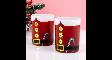 Kerstman whiskeyglas (set van 2)