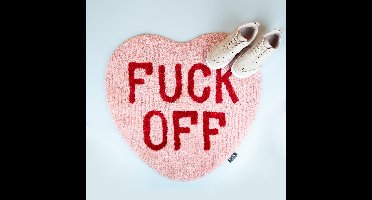 Fuck Off hart vloerkleedje