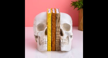 Schedel boekensteunen (set van 2)