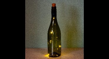 Wijnfles lampje - Warmwitte LED-verlichting