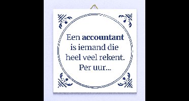 Tegeltje Een accountant