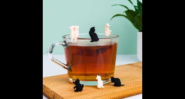 Katten glasmarkeerders (set van 6)