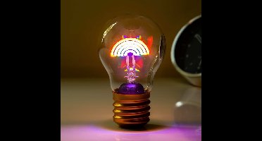 Oplaadbare LED filament lamp - Regenboog