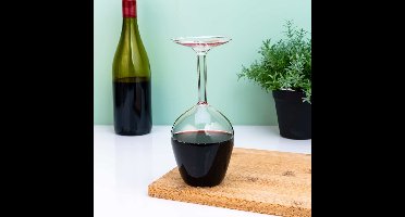 Omgekeerd wijnglas