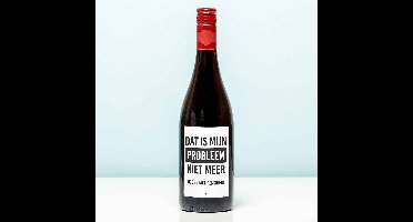Wijnfles Pensioen Niet mijn probleem meer - Rood (Merlot)