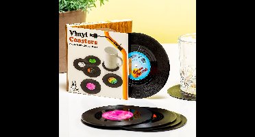 Spinning Hat Vinyl Onderzetters (Set Van 6)