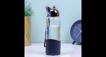 Kat Waterfles - Zwart