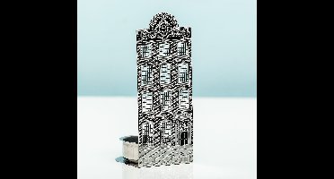 Grachtenpand Waxinelichthouder - Halve Cirkel Gevel