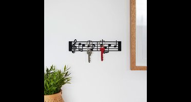 Muzieknoten rek - Sleutelhouder