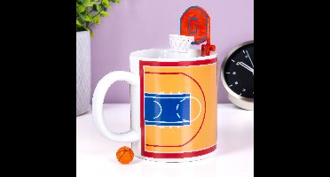 Basketbal mok met bal