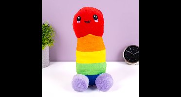 Pluche regenboog piemel