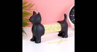 Poes Cocktailprikkerhouder - Zwart