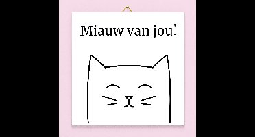 Tegeltje Miauw van jou