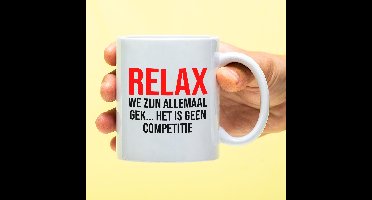 Mok Relax we zijn allemaal gek