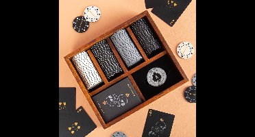 Luxe houten pokerset