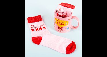 World's Best Mom sokken en mok cadeauset