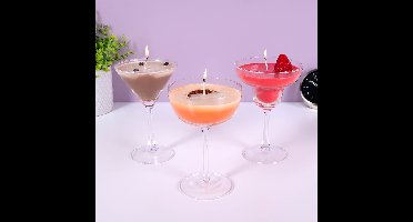 Cocktailkaarsen (set van 3)