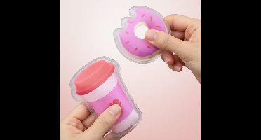 Koffie en donut handverwarmers (set van 2)