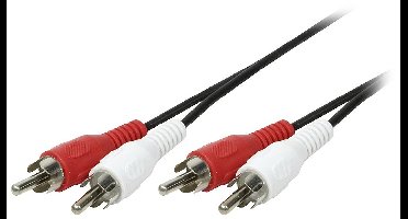 LogiLink CA1039 Cinch Audio Aansluitkabel 2.50 m Zwart (mat)