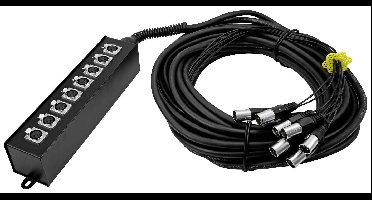 Omnitronic MUS-820 Stagebox 20 m Aantal ingangen:8 x Aantal uitgangen:8 x