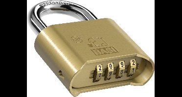 Basi 6230-5000 Hangslot 52 mm Messing Cijferslot