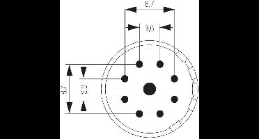 Weidmüller 1224730000 Stekker inzetstuk 9 Solderen 1 stuk(s)