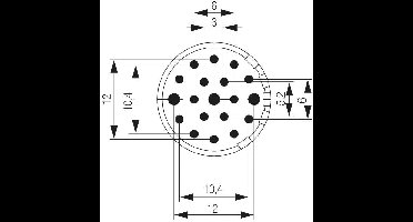 Weidmüller 1224390000 Stekker inzetstuk 19 Solderen 1 stuk(s)