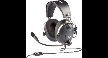 Thrustmaster ThrustMaster T.Flight - U.S. Air Force Edition Gamen Over Ear headset Kabel Stereo Grijs, Metallic Volumeregeling, Microfoon uitschakelbaar (mute)