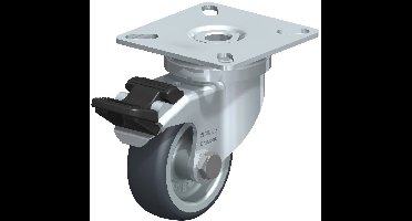 Blickle LPA-TPA 50G-FI Zwenkwiel met rem Wieldiameter: 50 mm Draagvermogen (max.): 50 kg 1 stuk(s)