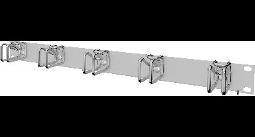 Rittal 7257200 19 inch Kabelgeleiding voor patchkast 1 HE Grijs