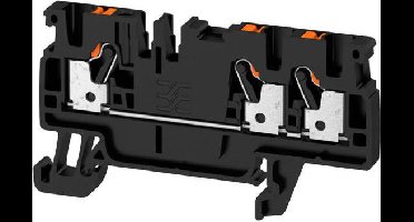 Weidmüller 1521920000 Doorgangsklem 5.1 mm Spanveer Zwart 100 stuk(s)