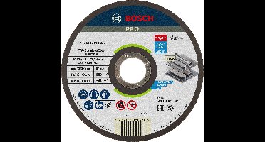 Bosch Accessories AS 60 T Inox BF 2608600545 Doorslijpschijf recht 115 mm 1 stuk(s) Staal, RVS