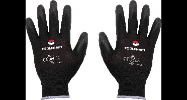 TOOLCRAFT TO-5621553 Werkhandschoen Polyester, Polyurethaan Maat (handschoen): 11 EN 388 Cat II 1 paar