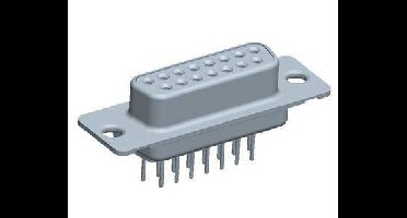 FCI DA15S364TLF D-sub female connector 180 ° Aantal polen: 15 1 stuk(s)