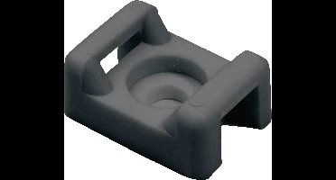 HellermannTyton CTM1-PA66-BK Bevestigingssokkel Schroefbaar, Nieten 151-30400 Zwart 1 stuk(s)