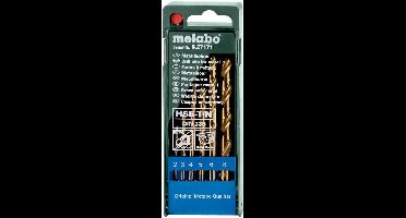 Metabo 627171000 Metaal-spiraalboorset 6-delig 2 mm, 3 mm, 4 mm, 5 mm, 6 mm, 8 mm 1 stuk(s)