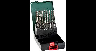 Metabo 627097000 Metaal-spiraalboorset 19-delig 1 mm, 1.5 mm, 2 mm, 2.5 mm, 3 mm, 3.5 mm, 4 mm, 4.5 mm, 5 mm, 5.5 mm, 6 mm, 6.5 mm, 7 mm, 7.5 mm, 8 mm, 8.5 mm,